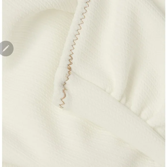 Kaia Tie Side One-Piece Swimsuit Ivory - Picture 6 of 12